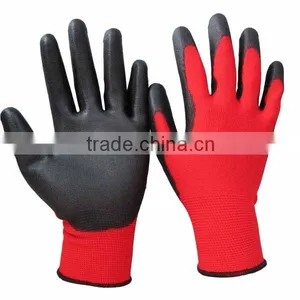 13 Gauge Nylon Liner Red PU Coated ESD Gloves thumbnail-1