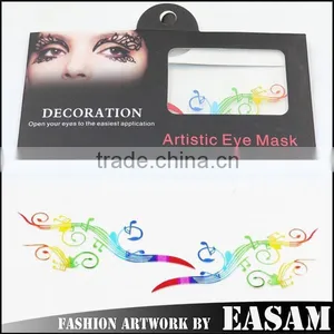 Paper-cut Hollow Eye Mask Tattoo Sticker With Many Colors thumbnail-1