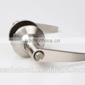 Zinc Alloy Tubular Lever Handle Door Lever Lock Set thumbnail-2