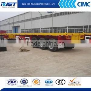 CIMC Brand Three Axle Flat-Bed Trailer For Sale thumbnail-1