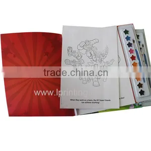 Hot Sale Children DIY Colouring Book, Painting Book With Dyestuff Printing thumbnail-3