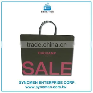 Custom Printed Logo Kraft Paper Bag for Shopping thumbnail-6