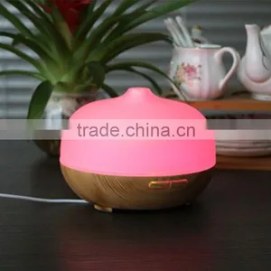 300ml Wood Pattern Cool Mist Humidifier Electric Aroma Diffuser for Salon Supplier's Choice thumbnail-5