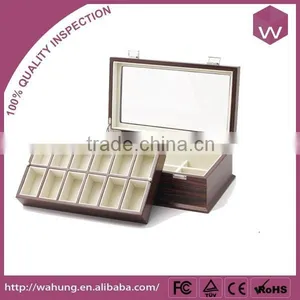 Acrylic Window Wooden Box for Wrist Watch Display thumbnail-1