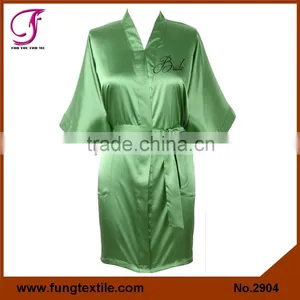 290413 Bride Silky Satin Sleep Robe for Wedding thumbnail-1