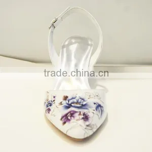 Rubber Outsole Material and Cotton Fabric Lining Material Women Shoes Summer Flower Sandals thumbnail-3