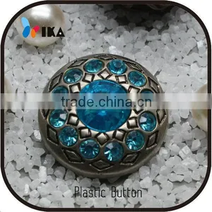 Plastic Large Craft Buttons With ABS Rhinestone Material thumbnail-1