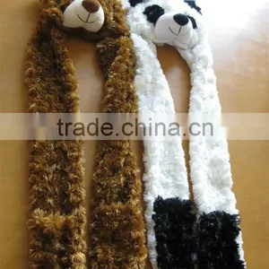 Plush Animal Scarf With Glove thumbnail-1
