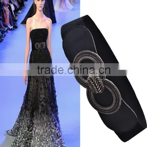 Elastic Belt PU Ending Womens Belt Fashion Belts For Ladys 2015 Polyester Webbing thumbnail-1