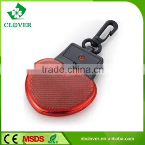 High Brightness Love Shape 2 Led Keychain Lights Mini Flashlights thumbnail-3