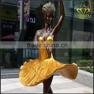 Ballet Dance Figure Bronze Sculpture Garden Scenic Spot in City Landscape Decoration thumbnail-1