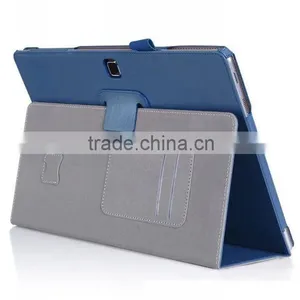 Leather Book Case for Samsung Galaxy Tab Pro S With Elastic Hand Strap, Card Holder, Stylus thumbnail-1