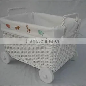 Willow Small Pull Cart With Wheels and Ining thumbnail-1
