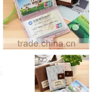 Floral Credit ID Card Wallet Purse Holder Pouch Coin Bag thumbnail-5