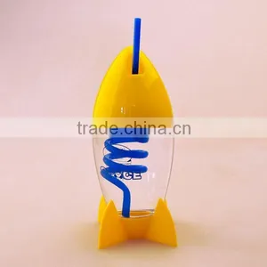 Rocket Shaped Cup/ Kids Plastic Cup thumbnail-1