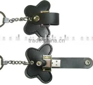Flower Design 2GB Leather Flash Drive thumbnail-1