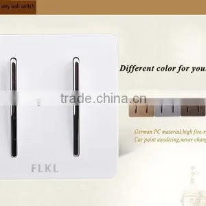 Hot Sale!!! Switch 2 Gang 1 Way Or2 Way Wall Switch,made in China thumbnail-2