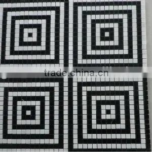 Black and White Mosaic Tile thumbnail-1