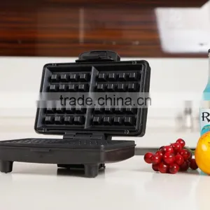 Selling on TV 2 Slice SS Cover Electric Non-stick Coating Bread Waffle Maker thumbnail-2
