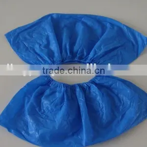 2015 New Disposable CPE Blue Protective Shoe Cover thumbnail-4