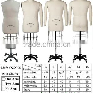 Professional Tailoring Dummy or Mannequin for Tailors or Dressmaker to Make and Fit Clothes thumbnail-3