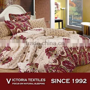 Full Size Comforter Bedding Set Beige Brown Burgundy Color Paisley Cover Diamond Sheet Brown thumbnail-1