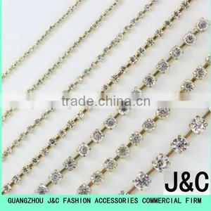 Crystal Rhinestone Metal Cup Chain thumbnail-1