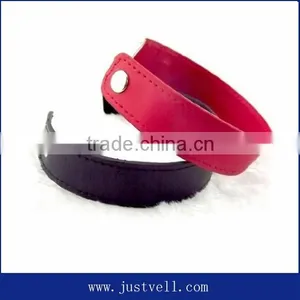 Real Capacity Leather Wrist Band Pen Drive 8gb Usb Bracelet Memory Stick thumbnail-2
