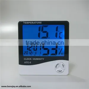 3 in 1 Digital LCD Screen Backlight Thermometer Humidity Meter thumbnail-1