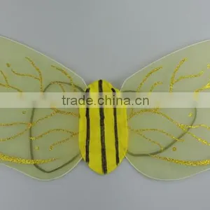 Square Bee Dress Wings Kids Girls Halloween Costume thumbnail-1