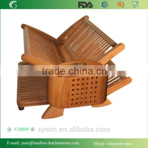 Bamboo Collapsible Eco Dish Rack thumbnail-2