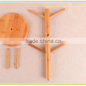 HJ-0003 Bamboo Kitchen Usage Display Hanging Rack for Hanging thumbnail-5
