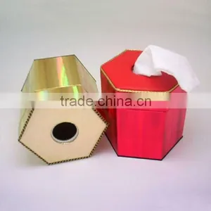 Jubilant Hexagon Paper Tissue Box thumbnail-1