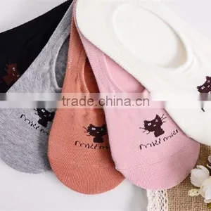 Factory Hot Sale Latest Design Fashion Women Cartoon Cotton Socks,Fashion No Show Socks thumbnail-3