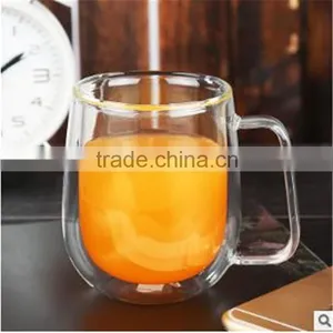 LOGO Custom Glassware Manufacturer Borosilicate Glass Tea Cup Double Wall Glass Cup thumbnail-4