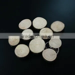 20-30mm Size 7mm Thick Natual Log Wood Piece Painting Material Pendant Setting DIY Findings Bezel Tray Supplies 1411136 thumbnail-1