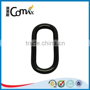 Fashion Bag and Handbag Black Metal Oval Ring thumbnail-3