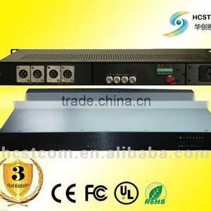 4 ch Video + 4 ch Analog Audio Broadcast Quality Fiber Optic Transceiver thumbnail-1