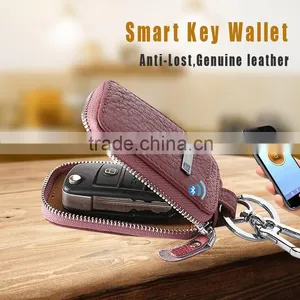 Small Mini GPS Security Bluetooth Genuine Leather Key Wallet Wholesale thumbnail-2