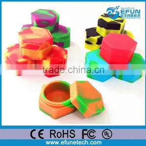 Food Grade Silicone Rubber Small Jars,dab Wax Containers,silicone Dab Wax Vaporizer Oil Container thumbnail-1