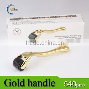 Premium Golden Derma Roller 0.2-3.0mm Free Travel Case thumbnail-1