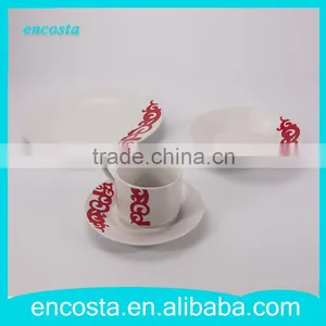 Red Cloud Elegant Ceramic Porcelain Dinnerware Set Plates And Cup thumbnail-1