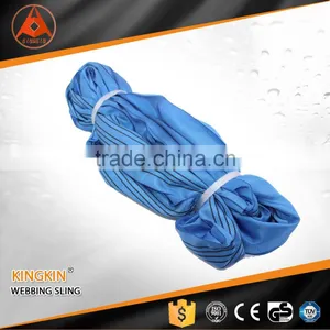 5 Ton High Quality Red Color Code Flat Webbing Sling/ Round Webbing Sling/ Webbing Sling for Lifting thumbnail-2