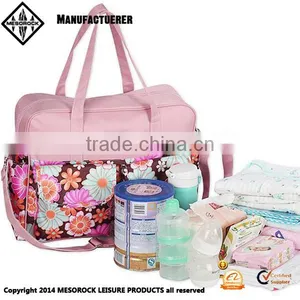 New Fashion Multifunctional Custom Wholesale Mummy Bag Baby Diaper Nappy Bag thumbnail-1
