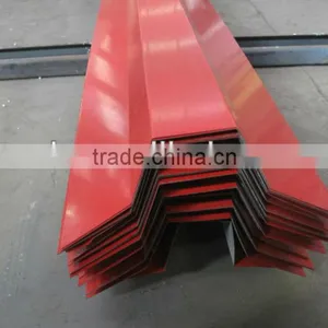 Low Cost Galvanized Roof Ridge for Workshop China Manufacture/ Good Quality Ridge Capping for Sheds/new Type Color Steel Ridge thumbnail-3