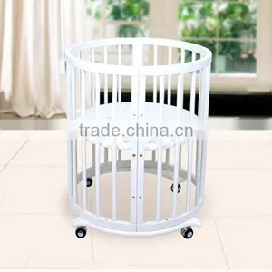 NZP Wooden Sleigh Baby Cot Bed thumbnail-1