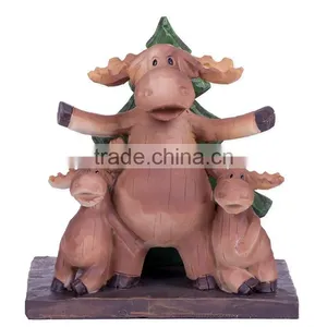 Personalized Handmade Painted Decorative Poly Resin Moose Napkin Holder thumbnail-1