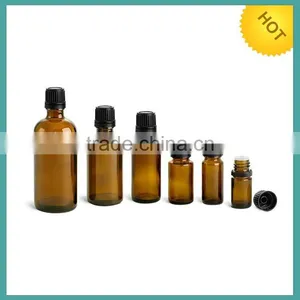 50ml, 30ml, 20ml, 10ml, 15ml Amber Glass Bottle /amber Glass Dropper Bottle for Cosmetic, Pharmaceutical thumbnail-1