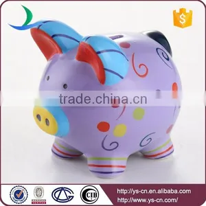 YScb0001-10 New Birthday Gift Pretty Hand Painted Ceramic Piggy Bank thumbnail-1