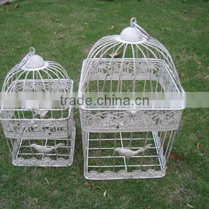 Europe and America Classic Style S/2 Bird Cage for Wedding Antique White Color thumbnail-1